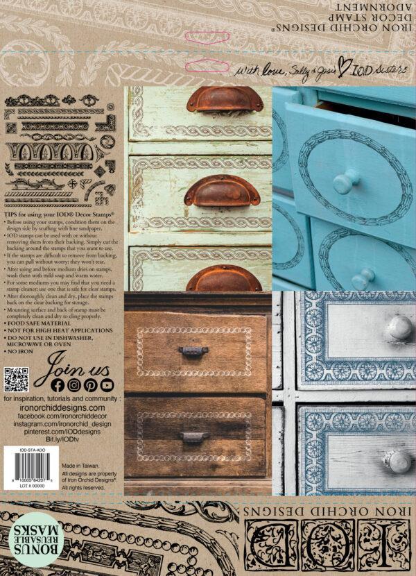 Decor Stamp Adornment back 600x830 - My Shabby Chic Corner - Prodotti Iron Orchid Designs - IOD