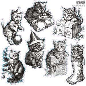 IOD STA KIT Christmas Kitties Stamp page 0001 300x300 - My Shabby Chic Corner - Prodotti Iron Orchid Designs - IOD